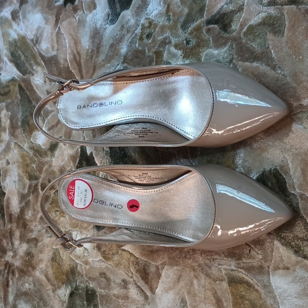 Bandolino Women's Taupe Slingback Heels
